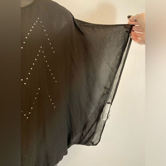 Cato black poncho blouse - Picture 3 of 9